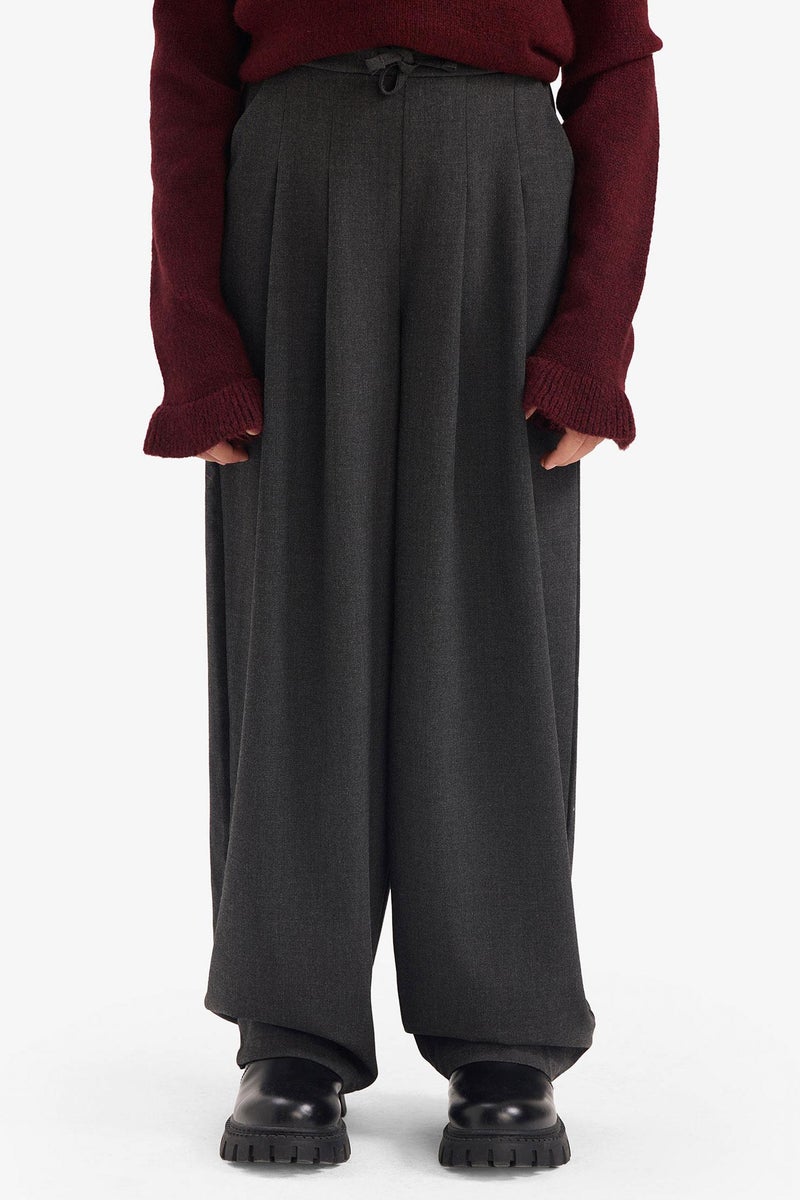 DeFacto Grey Girl Baggy Fit Trousers Casual - Image 3